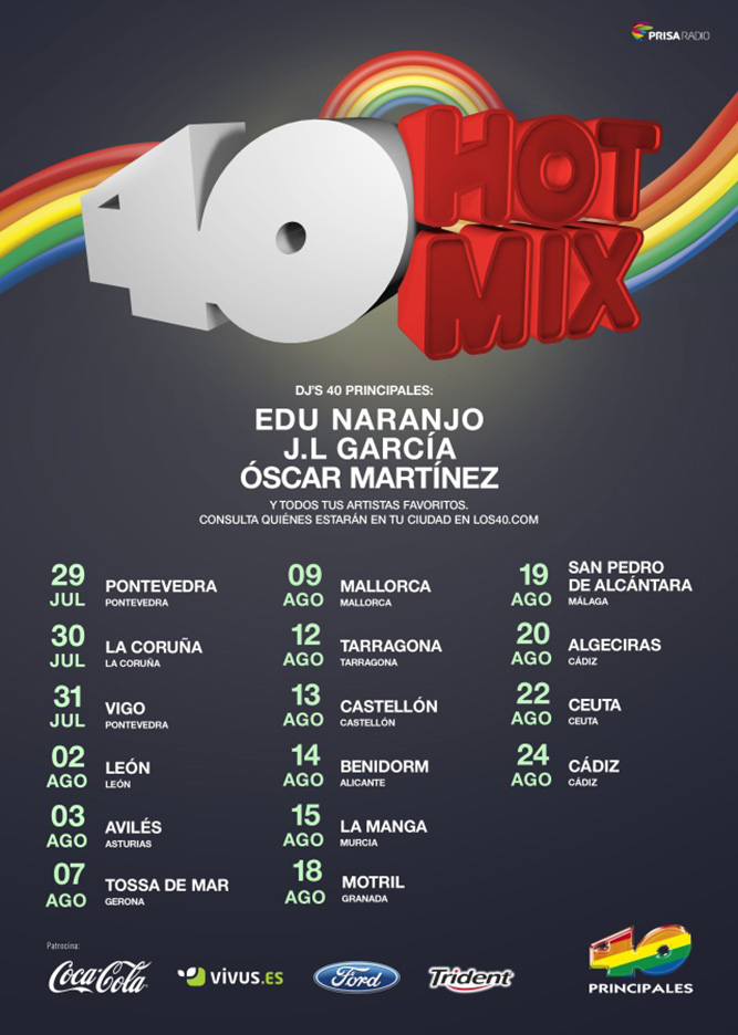 40 Principales: Gira Hot Mix 2015 en Bulevar San Pedro